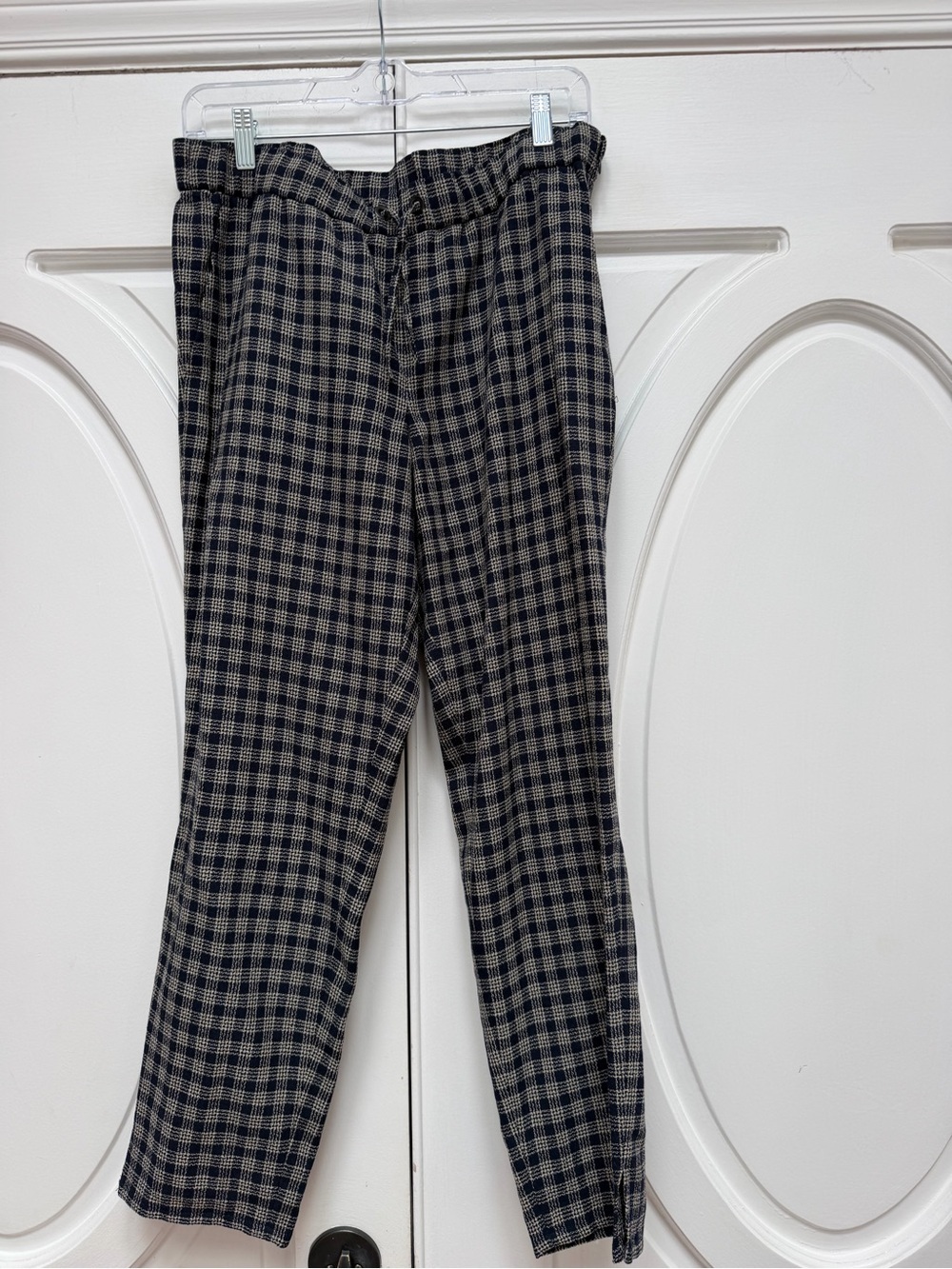 Akris Punto Checked Wool-Blend Men’s Trousers - Navy & Tan